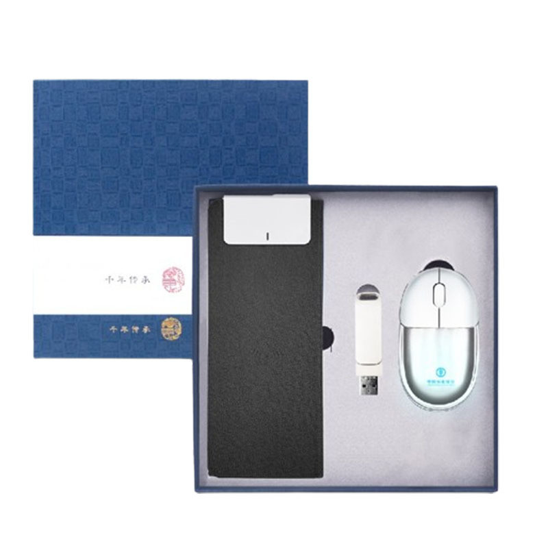 Hotel and Resort Customized Mouse Business Gift Box Set per loghi a combinazione multipla