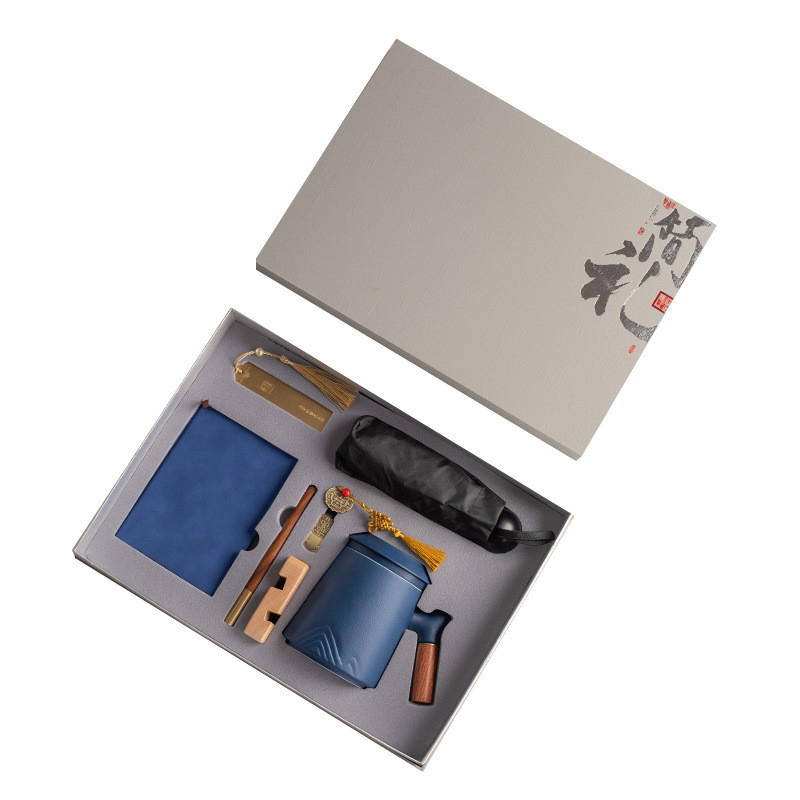 Set regalo aziendale per la tazza d'acqua personalizzata per hotel e resort Enterprise Office Gift Box