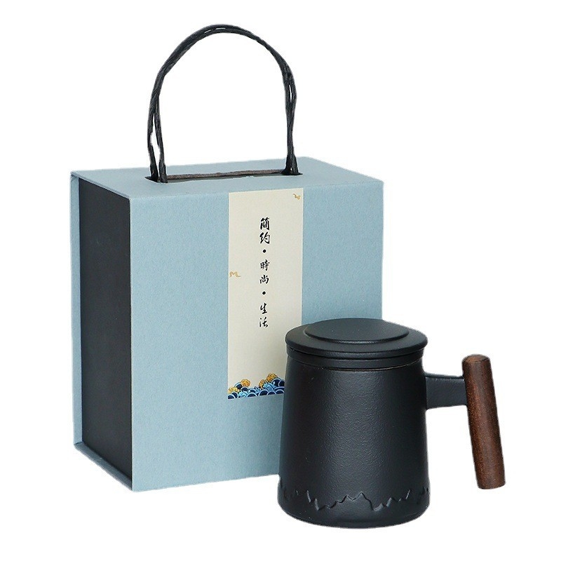Tazze da tè con coperchio in ceramica Set regalo in commemorazione del giorno dei pazzi di aprile
