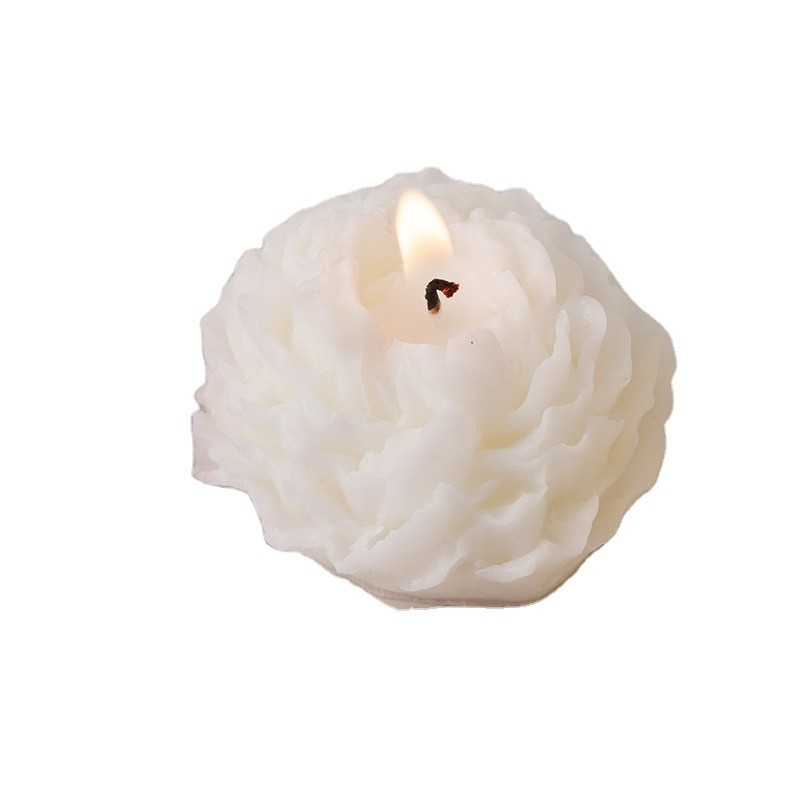 Fiore di peonia candela di aromaterapia per altre attività regalo di decorazione del logo del cliente