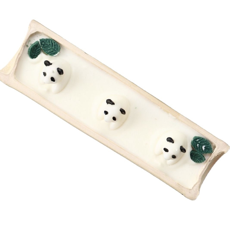 Candela di bambù personalizzata Buonanotte Aromaterapia Panda per ospiti di hotel e resort