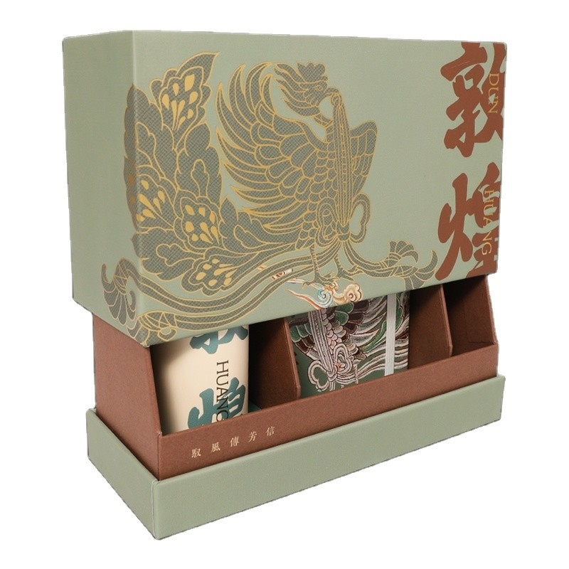 Anno Regalo Disegno originale Stile Dunhuang Regalo a mano e tazza isolante con il logo del cliente