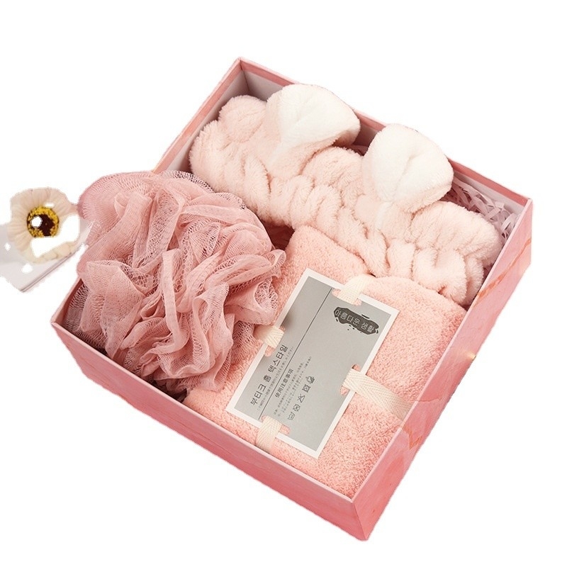 Perfetto regalo per i viaggiatori Corallo velluto assorbente asciugamano orso Set in colori personalizzati