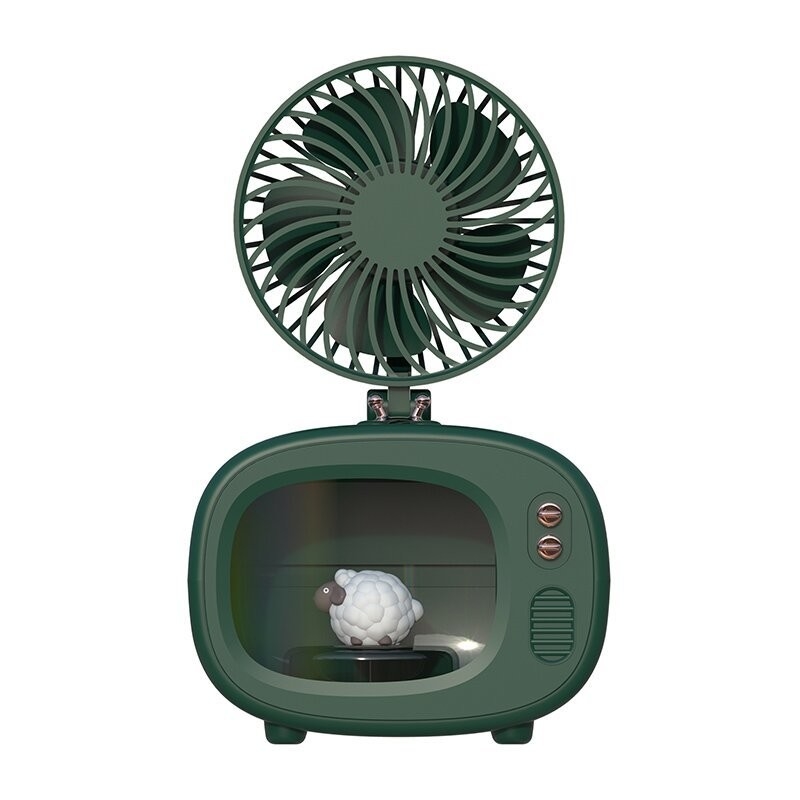 Regalo estivo per l'agricoltura Umidificatore per televisore a ventilatore piccolo Multifunzionale e design carino