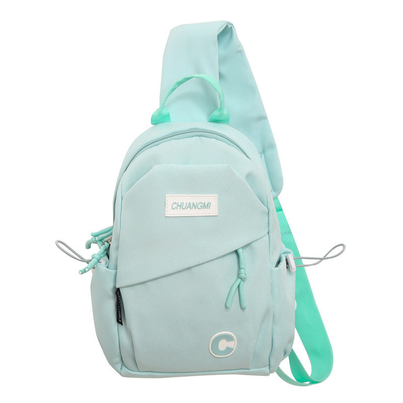 2 Stampa a colori Borsa da petto di moda sportiva leggera Borsa da spalla per regalo ai dipendenti